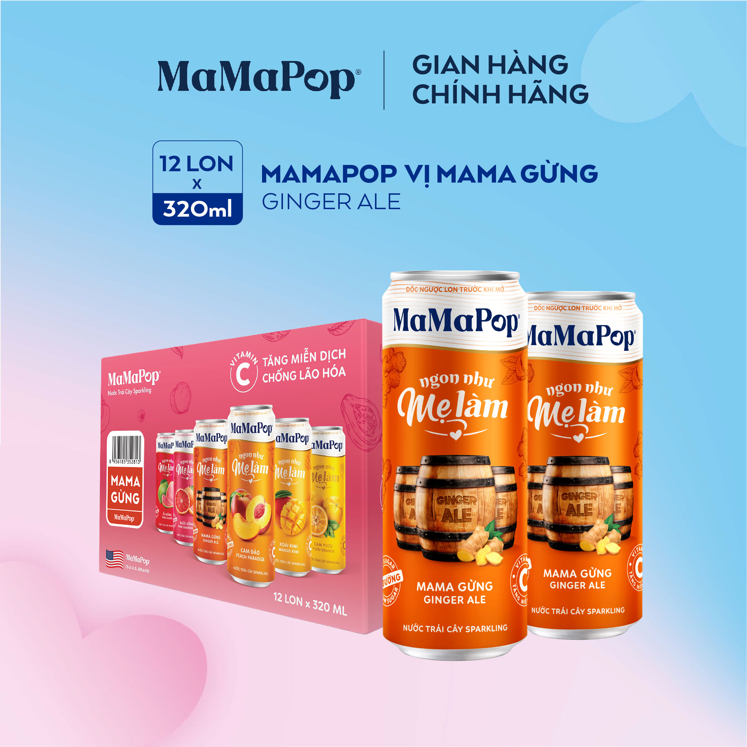 Mamapop bia gừng